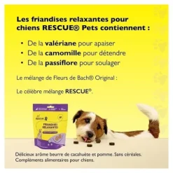 Fleurs de Bach Rescue Pets Friandises relaxantes pour chiens