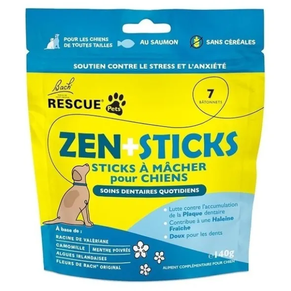 Fleurs de Bach Rescue Pets Zen + sticks pour chien