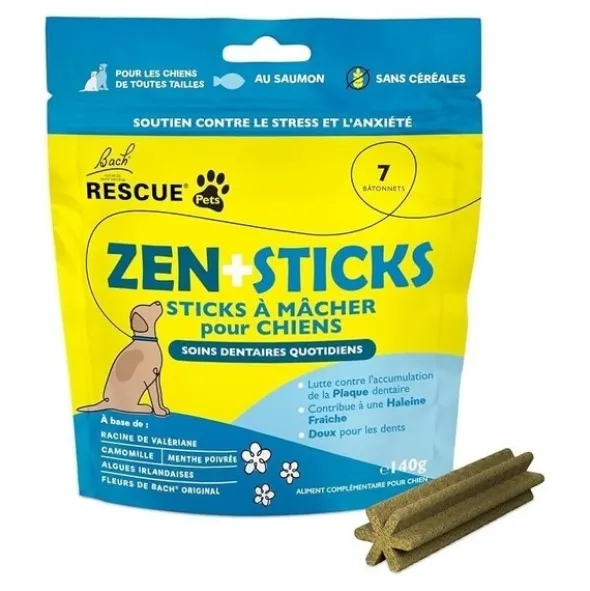 Fleurs de Bach Rescue Pets Zen + sticks pour chien