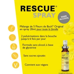 Fleurs de Bach Rescue spray sans alcool