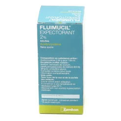Fluimucil 2 % sans sucre sirop