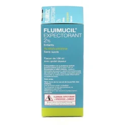 Fluimucil sirop expectorant 2 % enfants sans sucre