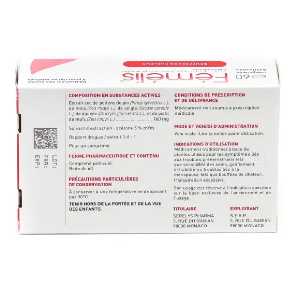 Fémélis comprimés pelliculés