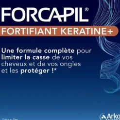 Forcapil Fortifiant kératine + Cheveux et ongles gélules