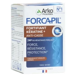 Forcapil Fortifiant kératine + Cheveux et ongles gélules