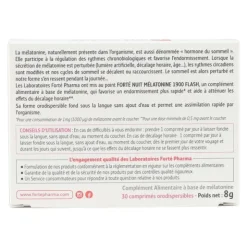 Forte Pharma FortéNuit Mélatonine 1900 Flash comprimés orodispersibles