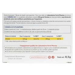 Forté Pharma Chrome 250 comprimé