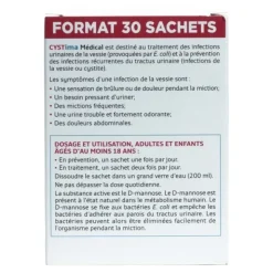 Forté Pharma Cystima médical sachets