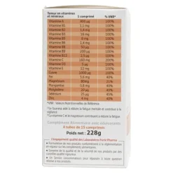 Forté Pharma MultiVit' 4G Energie comprimés effervescents