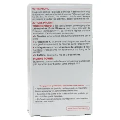 Forté Pharma Taurine power comprimés effervescents