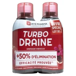 Forté Pharma Turbodraine grenade hibiscus solution buvable