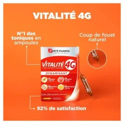 Forté Pharma Vitalité 4G Dynamisant ampoules