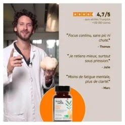 French Mush Lion's Mane Bio gélules
