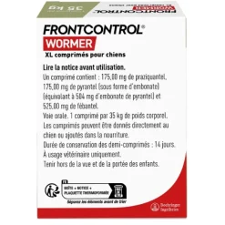 Frontcontrol Wormer Chien XL comprimé vermifuge