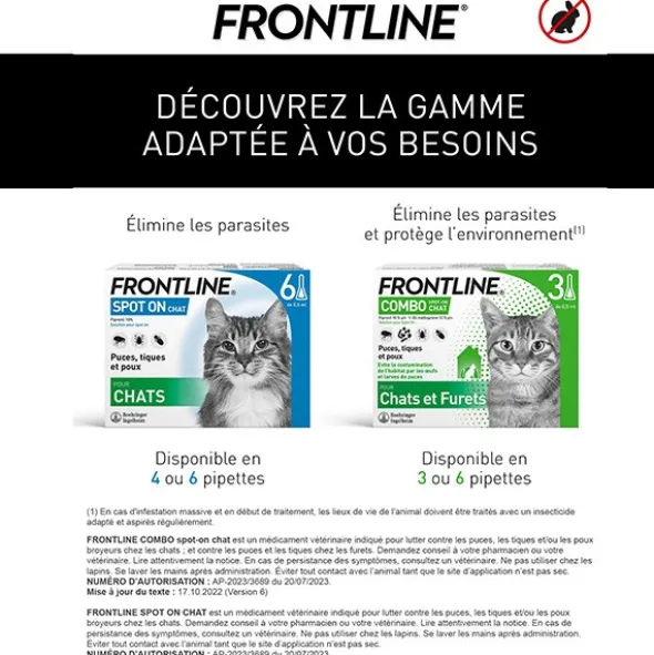 Frontline chat pipette anti puce