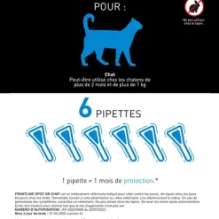 Frontline chat pipette anti puce