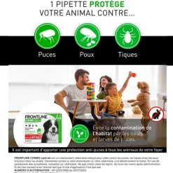 Frontline COMBO pipettes anti puce pour chien