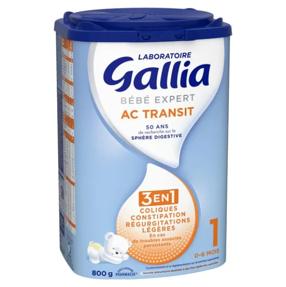Gallia Bébé Expert AC transit 3 en 1 Lait 1er âge