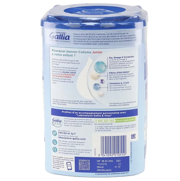 Gallia Calisma 4 Junior lait de croissance