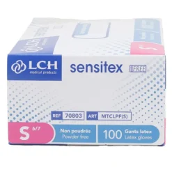 Gant latex non poudré boite de 100