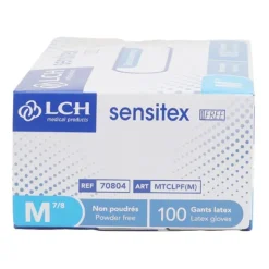 Gant latex non poudré boite de 100