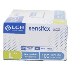 Gant latex non poudré boite de 100
