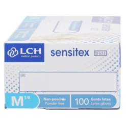 Gant latex non poudré boite de 100