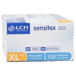 Gant latex non poudré boite de 100