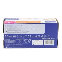 Gants en vinyle non poudrés