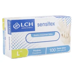 Gants latex poudrés par 100