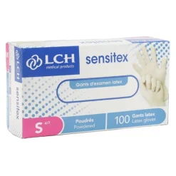 Gants latex poudrés par 100