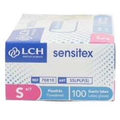 Gants latex poudrés par 100