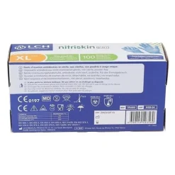 Gants nitrile non poudrés non stériles
