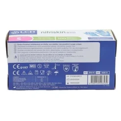 Gants nitrile non poudrés non stériles