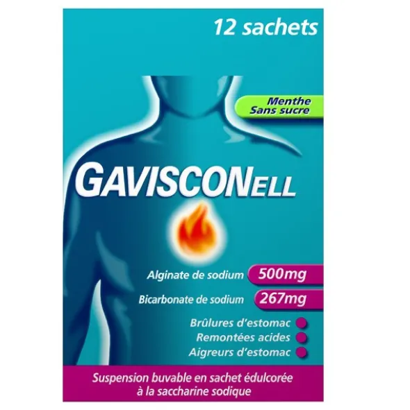 Gavisconell menthe sans sucre stick