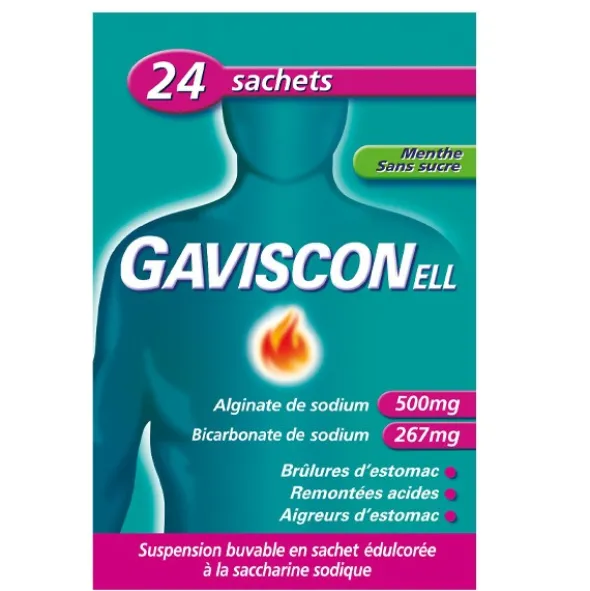 Gavisconell menthe sans sucre stick