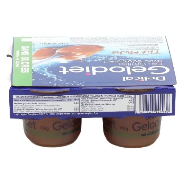Gelodiet eau gélifiée sans sucres