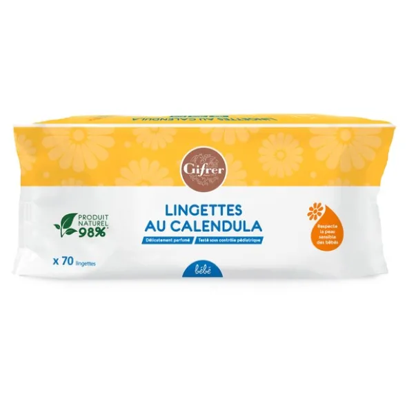 Gifrer Bébé lingettes au calendula