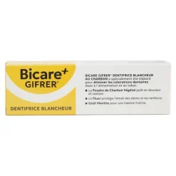 Gifrer Bicare Plus dentifrice blanchissant au charbon végétal