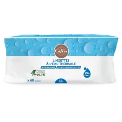Gifrer Lingettes biodégradables à l'eau thermale d'Auvergne