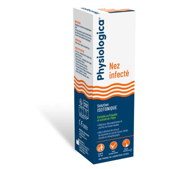 Gifrer Physiologica Spray nez infecté