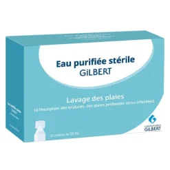 Gilbert Eau purifiée stérile unidoses