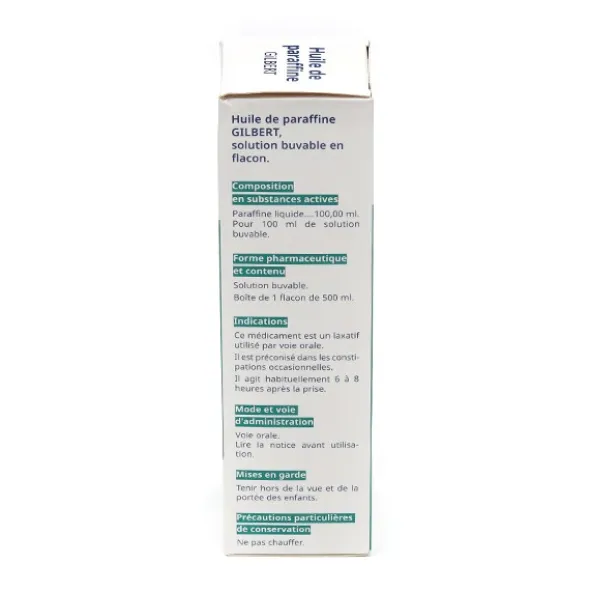 Gilbert huile de paraffine solution buvable