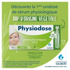 Gilbert Physiodose unidoses en plastique d'origine végétale