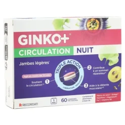 Ginko+ Circulation nuit comprimés