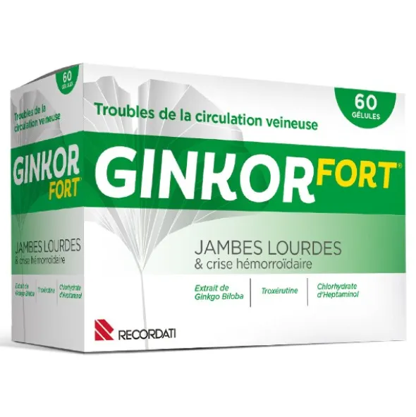Ginkor Fort gélules Jambes lourdes