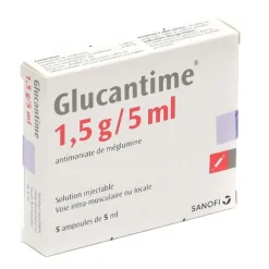 Glucantime 1,5 g/5 ml solution injectable ampoules