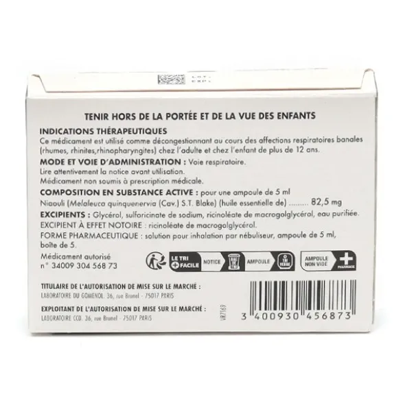 Gomenol soluble ampoules