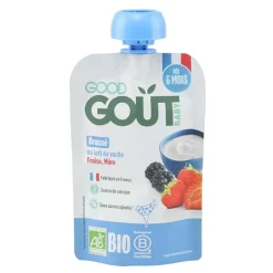 Good Goût brassé au lait de vache fraise mûre bio