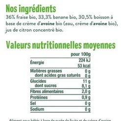 Good Goût brassé végétal Fraise Banane Bio